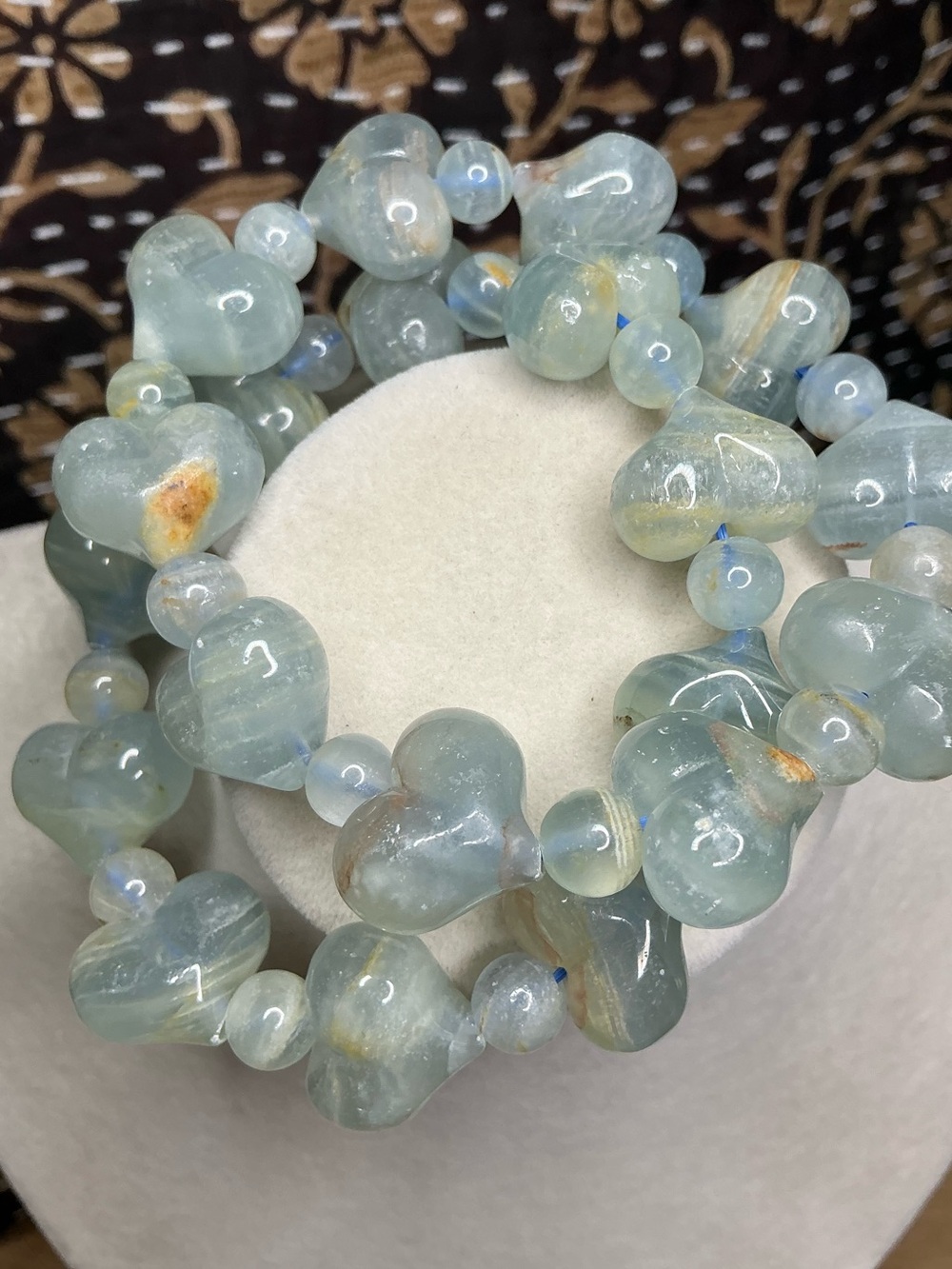 Blue Onyx Hearts